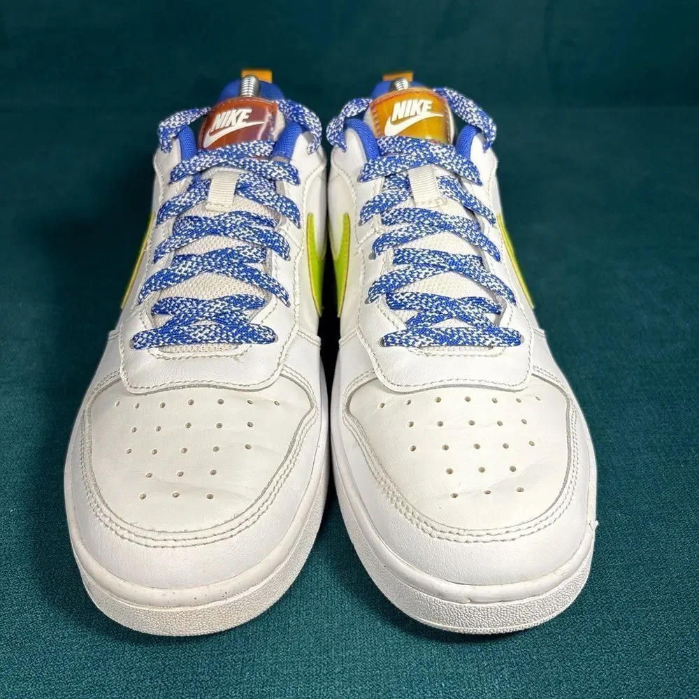 Nike Court Borough Low 2 white shoes size 7Y/8.5Women